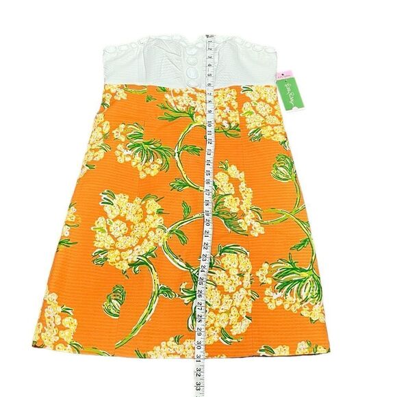 NWT Lilly Pulitzer Bowen Dress Lace By The Docks Nectar Orange, Size 8, NWT - Picture 11 of 12